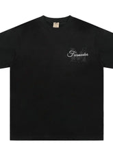 Men's Round Neck Embroidered Letter T-Shirt Black Mens Tops