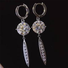 10 Carat Moissanite 925 Sterling Silver Earrings Earrings