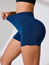 Side Ruched High Rise Active Shorts Dark Blue Woman Activewear