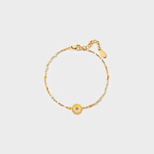 Sunflower Shape 18K Gold-Plated Bead Bracelet Gold One Size Necklaces