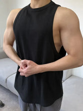 Men's Plus Size Round Neck Tank Mens Tops