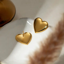 Stainless Steel Heart Stud Earrings Earrings