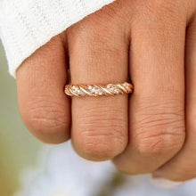 925 Sterling Silver Inlaid Zircon Ring Rings