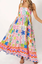 Floral Print Spaghetti Strap Summer Maxi Dress Dusty Pink Woman Maxi Dress