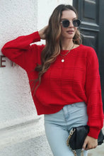 Round Neck Long Sleeve Sweater Sweater Pullovers