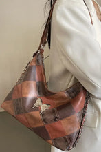 PU Leather Color Block Shoulder Bag Shoulder Bags