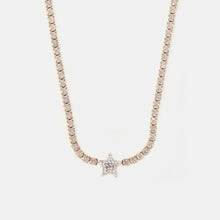 Titanium Steel Zircon Star Necklace Necklaces