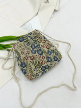 Rope Drawstring Floral Bucket Bag Shoulder Bags