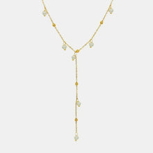 18K Gold-Plated Pearl Drop Necklace Gold One Size Necklaces
