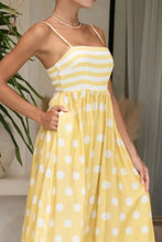 Polka Dot Square Neck Cami Dress Casual Dresses