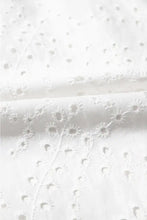 Floral Eyelet Embroidered Sleeveless Shift Dress Woman Dress