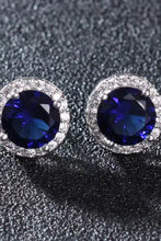Contrast 2 Carat Moissanite Platinum-Plated Stud Earrings Earrings