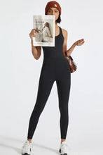Crisscross Back Wide Strap Active Jumpsuit Woman Activewear