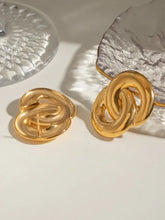 18K Gold-Plated Stainless Steel Knotted Earrings Earrings