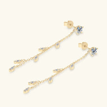 1.38 Carat Moissanite 925 Sterling Silver Leaf Earrings Earrings