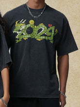 Men's Graphic Round Neck Half Sleeve T-Shirt Mens Tops