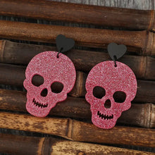 Acrylic Skeleton & Heart Earrings Earrings