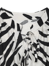 Printed Notched Sleeveless Midi Dress Casual Dresses