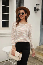 Angel Wings Printed Round Neck Dropped Shoulder Sweater Sweater Pullovers
