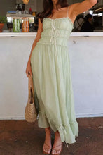 Ruffled Hem Frill Midi Cami Dress Woman Dress