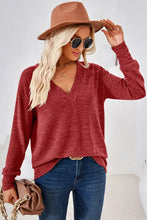 V-Neck Dropped Shoulder T-Shirt Woman T Shirts