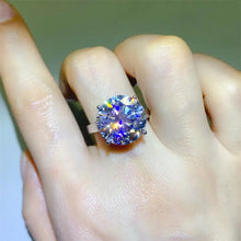 10 Carat Moissanite 925 Sterling Silver Ring Silver Rings