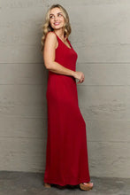 Plus Size Scoop Neck Maxi Tank Dress Woman Maxi Dress