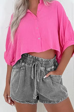 Drawstring Denim Shorts Denim Shorts
