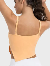 Millennia Slit Asymmetrical Neck Active Cami Woman Activewear