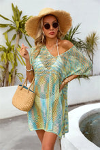 Colorful Crocheted Beach Cover Up for Women Swimwear Cover-Ups