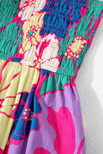 Colorful Floral Print Cotton Maxi Sundress Maxi Dresses