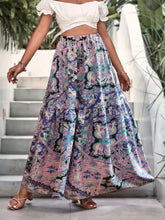 Colorful Paisley Bohemian Maxi Skirt for Women Woman Skirts