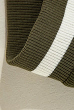 Contrast Baseball Collar Snap Down Long Sleeve Jacket Woman Outerwear