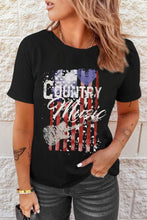 COUNTRY MUSIC Graphic Tee Shirt Woman T Shirts