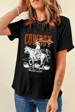 COWBOY Round Neck Short Sleeve T-Shirt Woman T Shirts