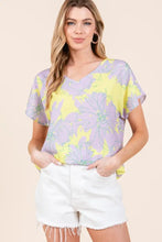 BOMBOM Floral Short Sleeve T-Shirt Woman T Shirts