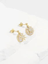 18K Gold-Plated 925 Sterling Silver Star Shape Earrings Earrings