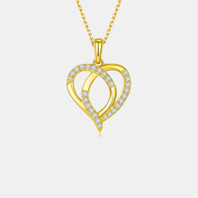 Moissanite 925 Sterling Silver Heart Shape Necklace Necklaces