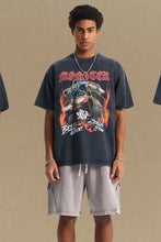 Men's Graphic Round Neck Half Sleeve T-Shirt Mens Tops