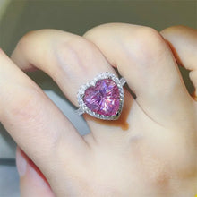 5 Carat Moissanite 925 Sterling Silver Heart Ring Fine Jewelry