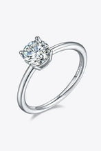 1 Carat Moissanite 925 Sterling Silver Solitaire Ring Round Rings