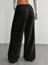 Wide Leg Pants with Pockets Woman Pants