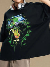 Men's Graphic Round Neck Half Sleeve T-Shirt Mens Tops