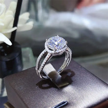 2 Carat 925 Sterling Silver Moissanite Ring Fine Jewelry