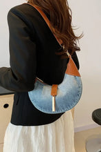 Contrast Denim Shoulder Bag Shoulder Bags