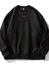 Men's Full Size Round Neck Long Sleeve Sweatshirt Plus Size Mens Tops