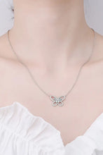 Moissanite Butterfly Pendant Necklace Necklaces