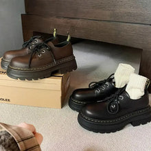 Round Toe Platform Loafers Woman Loafers