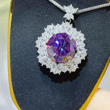 10 Carat Moissanite 925 Sterling Silver Necklace Fine Jewelry