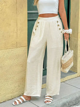 Wide Leg Pants with Pockets Woman Pants